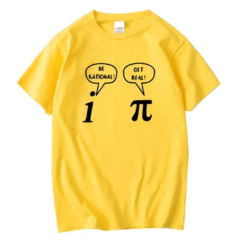 XIN YI Pánské T-košile Top Kvalita bavlna krátký rukáv Matematické geometrie tištěné menTshirt o-krk cool legrační loose T-shirt