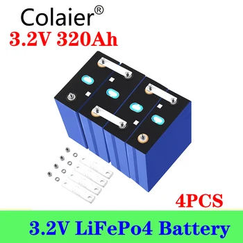 Colaier 3.2 V 320Ah lifepo4 baterie DIY 12V 24V 36V Dobíjecí baterie pro Elektrická auta RV Solární systém pro uchovávání Energie