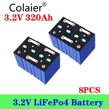 Colaier 3.2 V 320Ah lifepo4 baterie DIY 12V 24V 36V Dobíjecí baterie pro Elektrická auta RV Solární systém pro uchovávání Energie