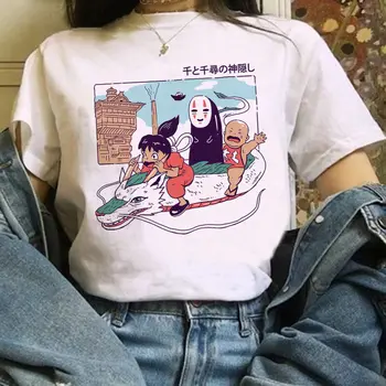 2021 Letní Dámské Oblečení Roztomilé Retro Grafické T Shirt Plus Velikosti Topy Ženy Harajuku T-košile Manga Vintage Bílý Crop Top Punk