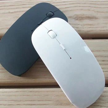 Bezdrátová Myš 4 Tlačítka, 2000DPI 2.4 G Optická USB Tichá Myš Ergonomické Myši Bezdrátové připojení Pro Notebook, PC Počítač Myš