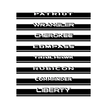 Auto Kapuce Štítek Pro Jeep Wrangler JK Rubicon Cherokee Patriot Trail Hawk Kompas Svobody Velitel Auto Tuning Doplňků