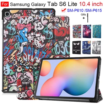 2020 Nový Galaxy Tab S6 Lite Pouzdro SM-P610 SM-P615 Tri-Fold Pouzdro Kompatibilní s Samsung Galaxy Tab S6 Lite 10.4