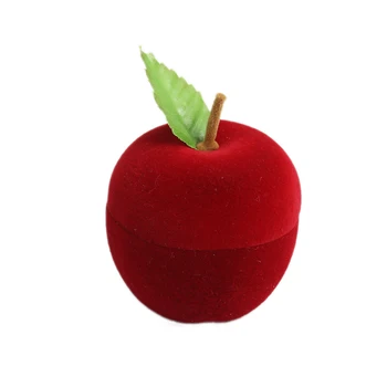 5.2x4.3cm Červené jablko tvar Náušnice, Prsteny, Náhrdelník šperky dárek Šperky Box Malý Dárek Box Kulaté Dárkové krabice zásoby strany 1KS