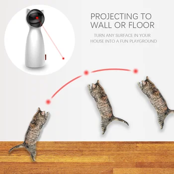 Nové Automatické Hračky pro Kočky Interaktivní Inteligentní Škádlení Pet LED Laser Legrační Ruční Režim Elektronické Zvířátko pro Všechny Kočky