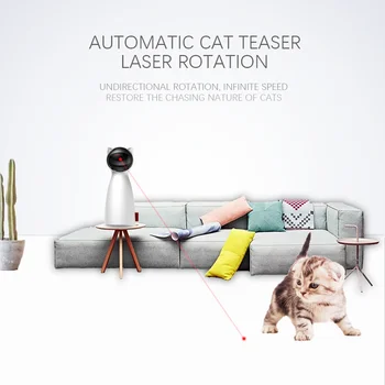 Nové Automatické Hračky pro Kočky Interaktivní Inteligentní Škádlení Pet LED Laser Legrační Ruční Režim Elektronické Zvířátko pro Všechny Kočky