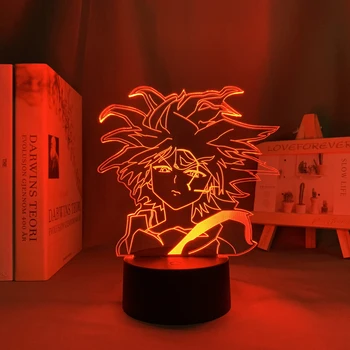 Anime Hunter X Hunter Killua 3d Led Lampa pro Ložnice Dekor Noční světlo Dárek k Narozeninám Akrylové Led Noční Světlo Hxh Killua hodně štěstí