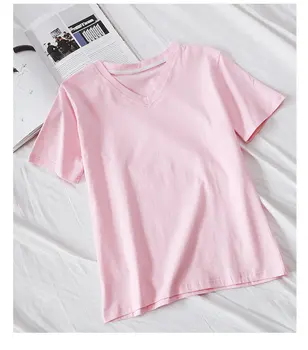 Nové Vysoce kvalitní módní ležérní prodyšné dámské krátký rukáv měkké T-shirt