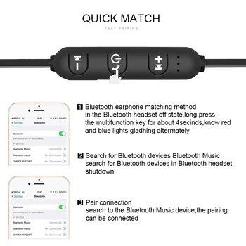 5.0 Bezdrátové Bluetooth Sluchátka Fone de ouvido Sluchátka Stereo Sluchátka, Mobilní Sportovní Sluchátka Headset S Mikrofonem Pro Všechny Telefon