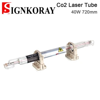 SignKoray Co2 Sklo Laserové Trubice Dia 50mm 40W 720 mm 50W 820mm Skla Laser Lampa pro CO2 Laserové Gravírování Řezací Stroj