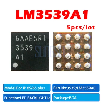 5kusů/lot Originální LM3539A1 LM3539 U3701 U4601 podsvícení back light control IC čip 16pins Pro iPhone 7 7Plus