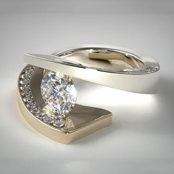 ZN 2021 Nové Módní Zásnubní Prsten Svatební Kapela Prsteny pro Ženy Vintage Šperky Vysoké Kvality