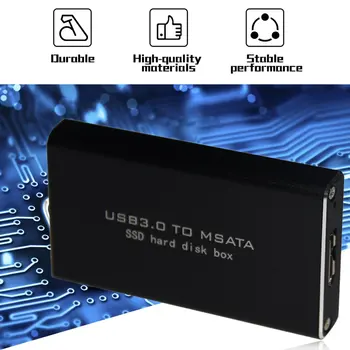 LS-721M Protable USB 3.0 MSATA SSD Pevný Disk Box Pro 3060/3042 Počítač PC Notebook Externí Paměťové Úložiště S Kabelem