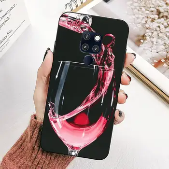 YNDFCNB víno skla Telefon Pouzdro pro Huawei Mate 20 10 lite pro X Počest paly Y 6 5 7 9 předseda 2018 2019