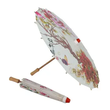 Čínské Umění Klasického Tance Deštník Ručně Naolejovaný Papír Deštník Malovaný Švestkový Květ Pro Svatební Party Fotografie Kostýmy
