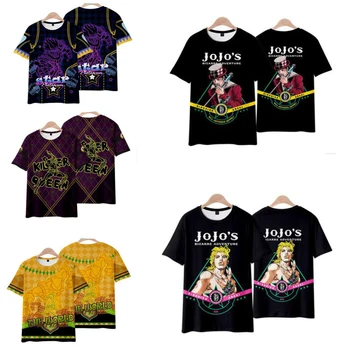 JOJO Bizarní Dobrodružství 3D T Shirt Unisex Grafické Tees Jotaro Kujo Bruno Bucciarati Kira Yoshikage Dio Brando Cosplay Kostým