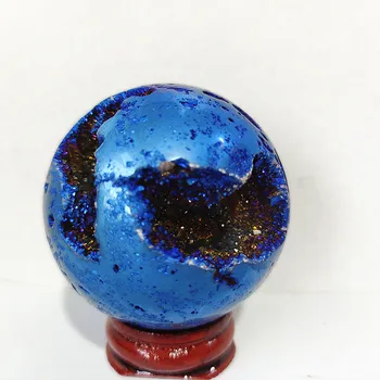 A50mm Přírodní krystal clusteru beehivevug Pokovování barva stonel míč domácí zdobené čakry léčení krystaly