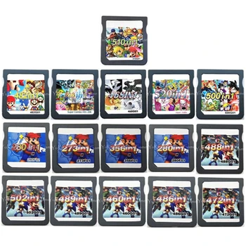 Vše v 1 videohry Kompilace Kazety Konzole Karta pro Nintendo NDS 3DS, 2DS NDSL Bez Krabice