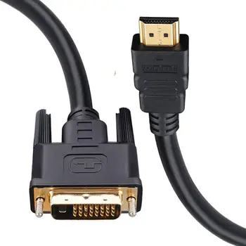 HDMI-kompatibilní s DVI-D Adaptér Video Samec na DVI Samec na HDMI-kompatibilní s DVI Kabel 1080p s Vysokým Rozlišením LCD LED Monitory