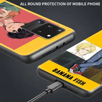 Pouzdro Pro Samsung Galaxy S21 Ultra S20 FE 5G S10e S10 S8 S9 S20 S7 Plus Silikonové Shell Kryt Coque Anime Banán ryby
