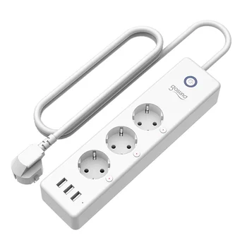 Gosund 16A EU TUYA WIFI Smart Power Strip S 3 USB Porty, Nezávislý Přepínač, Multi-Konektor Pro Alexa Google Home Inteligentní Život