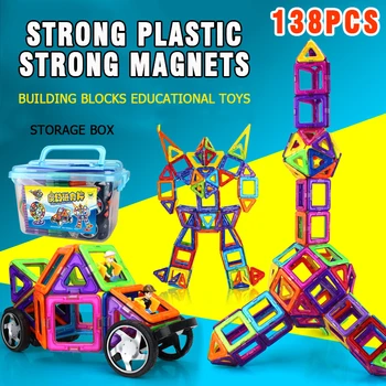Velká Velikost Magnetické Designer stavebnice DIY Model A Stavební Hračky, Magnety, Bloky, Doplňky Vzdělávací Hračky Pro Děti