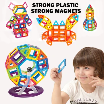 Velká Velikost Magnetické Designer stavebnice DIY Model A Stavební Hračky, Magnety, Bloky, Doplňky Vzdělávací Hračky Pro Děti