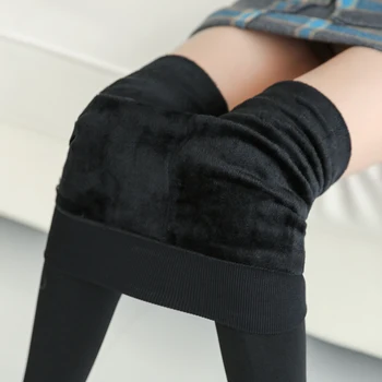 Zimní Dámské Kašmírové Legíny Super Elastické Slim Teplé Legíny Vysoce Kvalitní Pletené Kalhoty Silné Sametové Legíny Plus Velikost