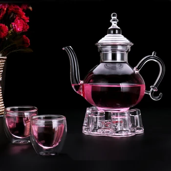 Konvice na čaj bylinkový čaj set s filtrem díru čaj hrnec nastavit transparentní skleněný čajový set, černý čaj, káva hrnec