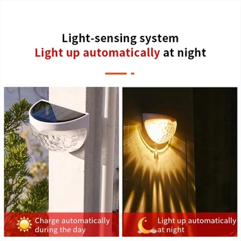 Letní LED Solární Světlo Venkovní Nástěnné Lampy Energie Zahradní Svítilny, Vodotěsné Solární Lampa Dvoře Zahradní Dekorace Světlo
