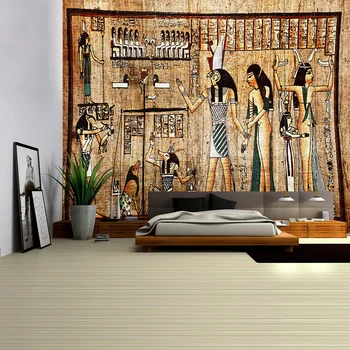 Starověké Egyptské Nástěnné Tapiserie, Zeď, Faraon Visí Přehoz přes postel Rohože Hippie Styl Pozadí Hadříkem Domova 150x100cm/150x130cm