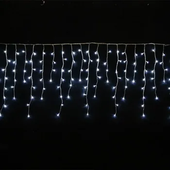3,5 M 96 Led Závěs Rampouch Led String Světlo Vadnout Vánoční Prázdniny Věnce Faiy Xmas Party Zahrada Fázi Dekorativní Osvětlení