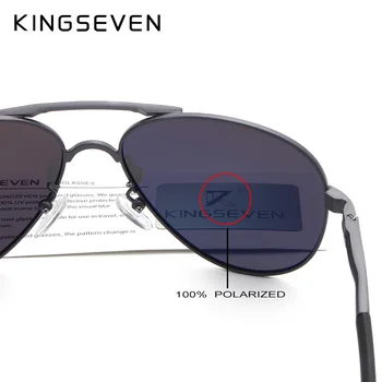 KINGSEVEN Polarizované sluneční Brýle Muži Značky Objektivu Reflexní Povlak Řidičské Brýle Vintage Brýle Mužské N7503