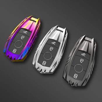 TPU Kožené Auto Klíč Kryt Pouzdro Shell Taška Ochranné Pro Mercedes Benz 2017 Třídy E W213 2018 S Třída Příslušenství Auto styling