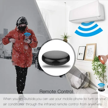 Inteligentní Univerzální IR Dálkový ovladač WiFi Tuya Bezdrátové Dálkové Ovládání Pro TV, DVD, AUD AC Klimatizace Pracuje S Alexa Google Domov