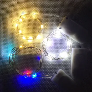 10/20/30 LED Baterie Provozována Proužek Světla Měděného Drátu Řetězec Víla LED Světla Pro Venkovní Girlanda Vánoční Svatební Dekorace