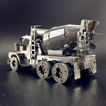 MODEL 3D Kovové Stavebnice CEMENT MIXER Inženýrství Vozidla Model Sestavy DIY 3D Střih Model Puzzle, Hračky pro Dospělé