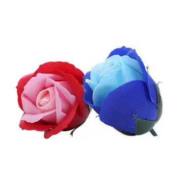 50ks 3-vrstvy Simulované Růžové Vonné Mýdlo Květ Vánoční Valentine Dárek k Narozeninám, Svatební Dekorace