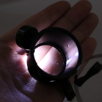 Praktické 15X LED, Hands Free Oční Lupy Šperky, Hodinky Opravy Lupa Čelenka J78F
