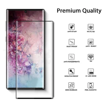 9D Screen Protector Pro Samsung Galaxy A50 A70 J4 J6 A6 S20 Plus Poznámka 20 Ultra A20E Tvrzené Sklo Plné Krytí Ochrana Skla