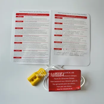 Nový 1 Pár Dospělých AED cvičný Stroj Patch Lepkavé AED Vedení Polštářky S Dráty Použití S HeartStart Trenér Nové