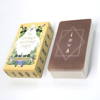 Starožitný Anatomie Tarot 78 Karet Paluby Anglické Verzi Klasické Tarotové Karty Oracle Věštění Deskové Hry, Hraje Moderní Čtenář