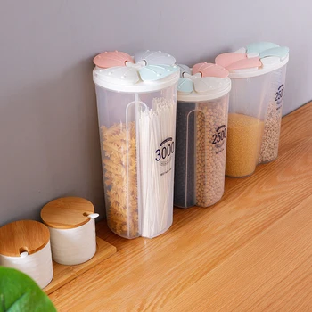 Kuchyňské Skladovací Nádrže Uzavřené Nádrže Úložný Box Přihrádka Transparentní Box Plast Skladování Potravin Box
