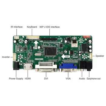 Nové Kontrolní Rady M. NT68676 Monitor Kit pro HSD173PUW1-A00 A01 HDMI+DVI+VGA LCD LED screen Controller Board Řidiče
