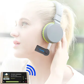 2 v 1 Bezdrátové Bluetooth 5.0 Přijímač Vysílač Adaptér 3,5 mm Jack Pro Car Hudební Audio Aux A2dp Sluchátka Přijímač Handsfree