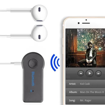 2 v 1 Bezdrátové Bluetooth 5.0 Přijímač Vysílač Adaptér 3,5 mm Jack Pro Car Hudební Audio Aux A2dp Sluchátka Přijímač Handsfree