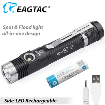 EAGTAC DX30LC2-SR Barva XPL AHOJ 365 NM 395NM UV LED Dobíjecí Svítilna sebeobrany