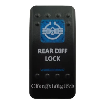 Tištěné Modré Kolébkový Přepínač Cap-Zadní Diff Lock - pro Carling Arb Car Boat Rocker Spínač 12v 24v, Krytí Pouze !!! Bez Přepínače Základnu !!!