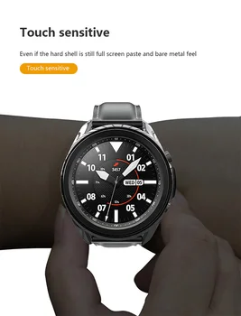 Galvanicky TPU Ochranné Pouzdro Smart Watch Soft All-Kolem Anti-scratch Ochranný Kryt Pro Samsung Galaxy Watch 3
