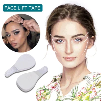 Face Lift Páska Neviditelná Samolepky Výtah Obličeje Linky Vráskám Povislá Kůže Vodotěsné Tvaru Prodyšný Make-Up Lepicí Pásky